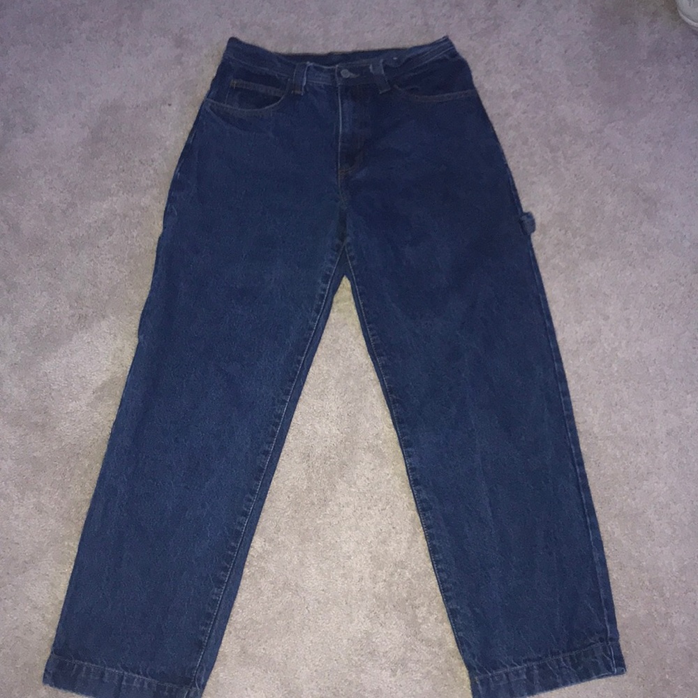 brandy melville dark wash jeans size medium